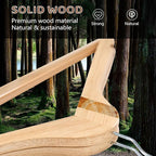 Edergoo Wooden Hangers 30 Pack, Durable Wood Hangers with 360° Swivel Hook & Notches, Slim Coat Hanger Wooden for Closet, Smooth Wood Clothes Hanger with Pant Bar, Natural