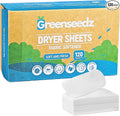 Greenseedz Dryer Sheets, 120 Count, Softens, Reduces Static & Freshens Laundry, Plastic-Free, Works with All Fabrics