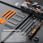 JOREST 59Pcs Small Precision Screwdriver Set with Torx T5, T6, T8, Mini Repair Tool Kit for Macbook, Computer, Laptop, iPhone, PS4 PS5, Xbox, Switch, Eyeglasses, Watch, PC, Ring Doorbell, Electronic