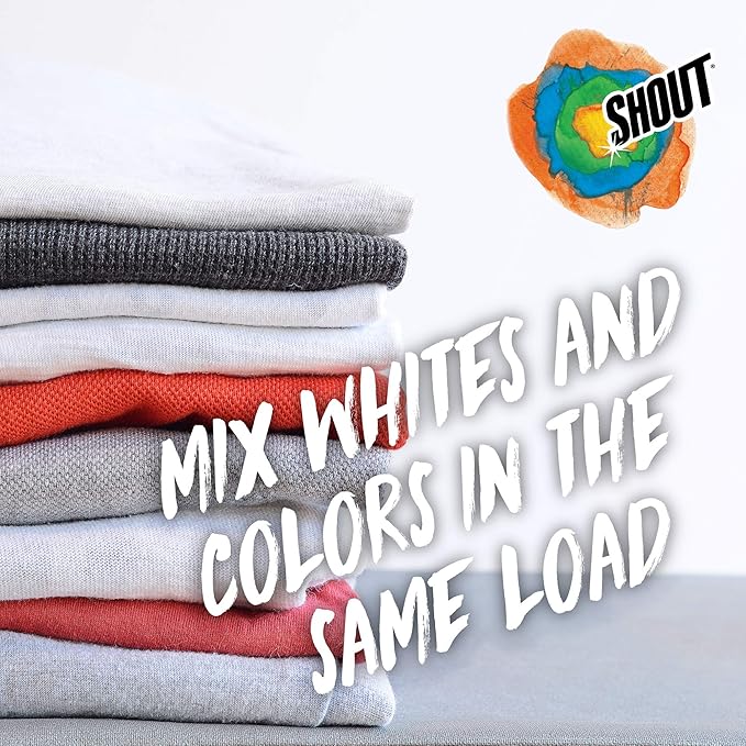 Shout Color Catcher Sheets for Laundry, Allow Mixed Washes, Prevent Color Runs and Maintain Original Clothing, 24 Count (Pack of 2)