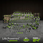 GREENWORKS 24V 1/2" Brushless Cordless Drill (400 In-lbs.), 2.0Ah (12,000mAh Power Bank) USB-C Batteries, 3.3 FT Braided Cable, 30W Charger