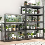 3-Tier Metal Storage Shelving Unit Black 16" D x 36" W x 36" H, Adjustable, 1800 lbs Capacity, Heavy Duty, Storage Organizer, for Garage, Home, Bathroom, Laundry, Storage Rack