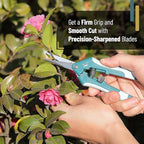 Mr. Pen Gardening Scissors, 6.5 Inch, Pruning Shears with Straight Stainless Steel Blade, Garden Clippers