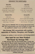 Organic Orange TKO - Stain remover, Floor cleaner, Degreaser, Glass cleaner, Multi Purpose Citrus Cleaner, Deodorizer, Stain Remover, Pet Safe, Non Toxic (16oz)