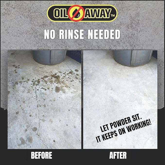 Oil Stain Fighter -5 lbs Industrial Size | For Embedded, Dry Oil Stains | No Rinse Concrete Cleaner for Driveways and Parking Lots | Safe for Pets and Environment