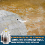 DeckGeneral Rust Remover 4015 All Surface Rust Stain Eliminator, Concrete Cleaner, Effective Rust Clean Up for Driveways, Walkways, Swimming Pools, Brick, Pavements and More (4 Gallon Case)