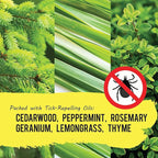 Yaya Organics All Natural Extra Strength Tick Repellent DEET Free - 4 Ounce Spray Bottle