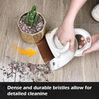 Mini Broom and Dustpan Set,Small Broom and Dustpan Set for Kitchen Countertops, Desks, Keyboard, Camping, Hand Brooms for Car Seats, Pet Litter-White