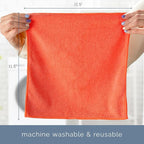 S&T INC. 25 Pack Microfiber Cleaning Cloth, Bulk Towels for Home, Reusable Microfiber Towels for Cars, Cleaning Rags, Assorted, 11.5 Inches x 11.5 Inches, 25 Count