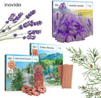 Inovida 30 American Cedar Wood Rings – Stop Clothes Damage - Wardrobe Freshener – Premium American Cedarwood Flowers for Fresh Scent in Drawers and Closets - Cedar Clothes Hangers