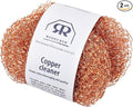 Redecker Real Copper Pot Scrubbers – Double-Layer Copper Scouring Pads for Pots, Pans, Dishes & More – Gentle, Scratch-Free Cleaning – Durable Copper Sponge Scrubber, Set of 2