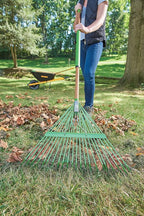 AMES 20201033 Steel Tine Leaf Rake with Hardwood/Steel Handle, 22 Tines