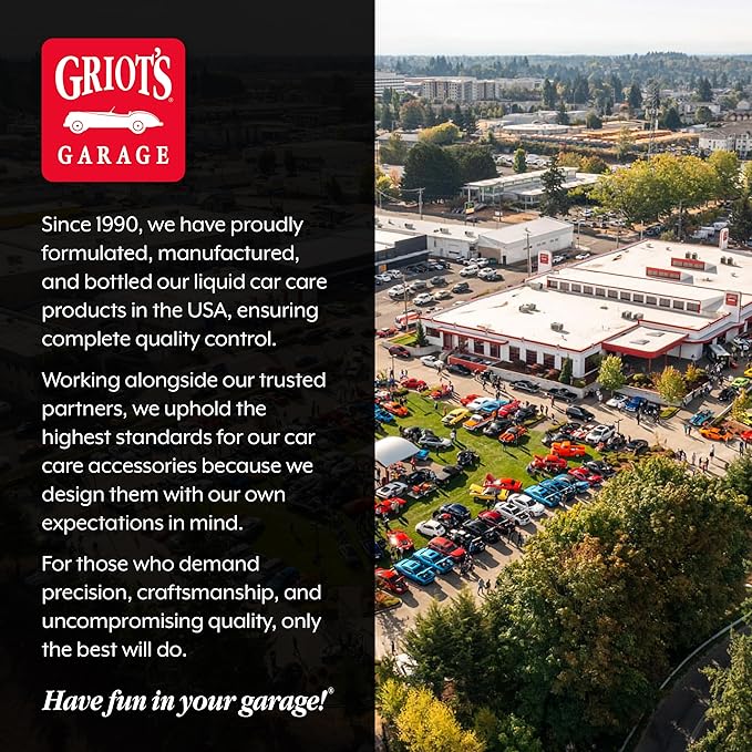 Griot's Garage Ceramic Glass Cleaner Spray for Car Windows, Windshields, Mirrors and Home Use, Cleans and Protects, Streak-Free, 10835, 22oz