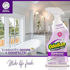 OdoBan Ready-to-Use Disinfectant and Odor Eliminator, Made in the USA, Lavender Scent, Set of 2, 32 oz Spray and 1 Gallon Concentrate