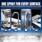 Sheila Shine 1 Gallon Stainless Steel Cleaner and Polish - Cleans, Polishes & Protects Kitchen Appliances, Refrigerators, Sinks, Ovens & Grills - Cleaner for Stainless Steel Appliances
