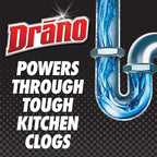 Drano Kitchen Granules Clog Remover, Commercial Line, 17.6 oz (Pack of 2)