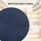 Hanging Closet Organizer - 4-Shelf, Easy Mount Foldable Wardrobe Storage Shelves for Clothes, Handbags, Shoes & Accessories - Washable Oxford Cloth Fabric, Navy Blue