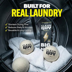 Wool Dryer Balls XL 3-Pack– Natural Fabric Softener, Reusable Laundry Dryer Balls –Reduce Drying Time, Static & Wrinkles– Hypoallergenic, Chemical Free Dryer Sheet Alternative, Eco-Friendly