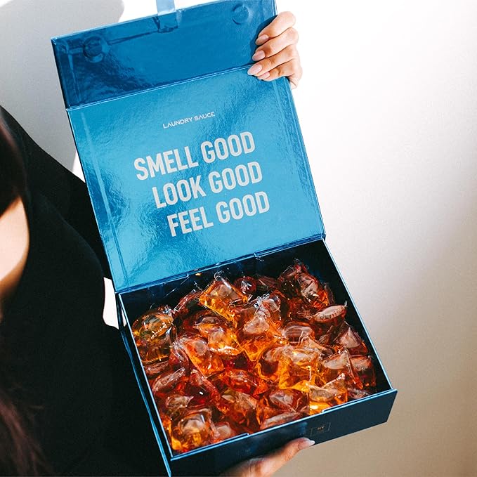 Laundry Sauce - Signature Bundle Indonesian Patchouli, Scented Laundry Detergent Pods & Scent Booster, Fabric Softener, Dryer Sheets, Fabric Protection, Essential Oils, Long Lasting Luxury Fragrance