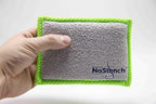 Kitchen Sponge | Odor Resistant, Non-Scratch Microfiber Mesh & Terry Cloth Sponge, Long Lasting Odor Protection | Durable, 4 Pack