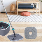 8 Pack Microfiber Mop Head Replacement, Compatible with True & Tidy SPIN-800 TrueClean Mop M16 Spin Mop，Square Microfiber Mop Pads Fit for Most Square Spin M16 Mop