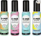 Oopsie Poopsie Pre Poop Spray - 4 Pack Natural Pre Poo Toilet Spray for Bathrooms, Trap Odors & Eliminate Embarrassment, 2oz Travel Size Pre Poo Air Freshener Spray (Variety 4-Pack)