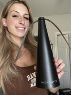 Fly Fans for Tables by Modern Lyfe - AA Battery & USB Powered - Fly Swatter Outdoor Camping Accessory Or for Food at Parties, Restaurants & Picnics, Bug Fan, Spinner Keeps Flies Away (2 Pack - Black)