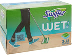 Swiffer Sweeper Wet Mopping Cloths Refills Open Window Fresh 32 Count Pack of 2