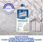 Quick Shine Multi Surface Floor Cleaner 27oz, 6Pk | Ready to Use-Streak Free- No Rinse | Use on Hardwood, Laminate, Luxury Vinyl Plank & Stone | Use in Spray Mops & Vac Mops | Safer Choice Cleaner