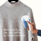 Conair Fabric Shaver and Lint Remover, Battery-Operated Portable Clothes Shaver with 3 Settings, Fuzz Remover for Sweaters, Clothing and Furniture, Large 2-Inch Shaving Head, White