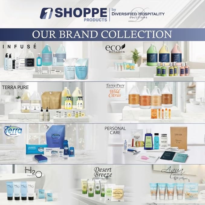 Travel Laundry Detergent & Dish Soap | Terra Breeze 1-Shoppe Amenities Kit | Laundry Soap, Dish Soap | 45 Pieces