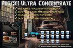 Rust911: Makes 8-Gallons of Rust Remover Dissolver - Economical, Safe-to-Use, No Acids - Fast Rust Removal Without Sanding or Harsh Chemicals: Ultra-Concentrated 1/2-Gallon Bottle