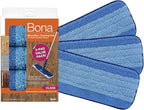 Bona Hardwood Floor Cleaner Spray - 32 fl oz & Microfiber Cleaning Pad, for Hardwood and Multi-Surface Floors, fits Family of Mops, 3 Pack
