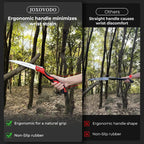 10 Inch Folding Saw Laser-Cut Teeth Pruning Saw for Tree Trimming, D2 Steel Hand Saws for Wood Cutting, 7 TPI Wood Saws Hand For Camping, Bushcraft, Gardening, Outdoor, Heavy-duty Garden Tool