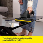 Kärcher WV 1 Electric Window Vacuum Squeegee 10" - Perfect for Showers, Mirrors, Glass, and Countertops - Electric Squeegee, Black