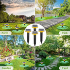 Solar Ultrasonic Mole Repellent, Gopher Repeller Outdoor, 4 Packs Solar Powered Waterproof Snake Repellent Deterrent Gopher Vole Snake Pest and Other Animals from Lawn Garden Yard Home(Yellow)