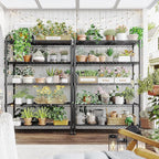 REIBII 5-Tier Wire Shelving Storage Shelves Metal Shelves,1020 LBS Adjustable Heavy Duty Metal Shelving Units and Storage for Garage Pantry Kitchen Bathroom 29" W X 14" D X 63" H