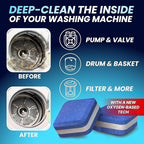 Washing Machine Cleaner Tablets for Pet Owners 28 Pack & Dishwasher Cleaner Deodorizer Descaler Tablets 28 Pack Bundle - 1 Plus Year Supply - Septic Safe Eco Friendly Formula