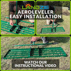Landzie AeroLeveler - The Lawn Leveling Rake That Never Flips - Patented 48" inch Wide Pneumatic Lawn Level for Yard, Dirt, Soil, Sand, Provides Stability and Control (Pneumatic 48" Leveling rake)