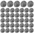 40 Pack Steel Wool Scrubber Pads, Stainless Steel Scrubber, Scrubbing Scouring Pad, Steel Wool Scrubbers for Pots and Pans, Stoves,Broiler Racks,Grills and More