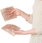 Redecker Copper Cleaning Cloth – 2 Pack – Woven Copper Scrubber for Pots Pans Sinks and Stainless Steel – Removes Burnt Food Residue – 5.5 x 5.7 in – Made in Netherlands