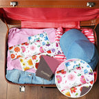 24 Packs Travel Size Tissue Pocket Slim Pack Facial 3 Ply Wallet Size Pocket Tissues for Travel Wedding Party Favors, 6 Styles(Colorful Flower)