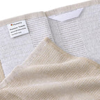 Homaxy Premium Kitchen Towels(18”x 28”, 12 Pack), Large Cotton Kitchen Hand Towels, Flat and Terry Dish Towels, 380 GSM Highly Absorbent Tea Towel Set with Hanging Loop, Khaki