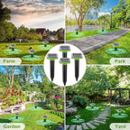 Solar Mole Repellent, Ultrasonic Gopher Repeller Outdoor, Solar Powered Waterproof Snake Repellent Deterrent Gopher Vole Snake Pest and Other Animals from Lawn Garden Yard Home(Green, 4 Packs)