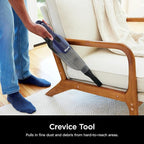 Shark Cyclone PET Handheld Vacuum with 8" Crevice Tool, HyperVelocity Suction, Navy Blue/Grey, CH701