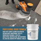 Bonnet Cleaner 5857 - Heavy Duty Shampoo Carpet Freshener Solution for Machine - Fast Drying & Pet Safe Carpet Shampoo for Rotary Cleaners, Commercial, & Industrial Use - 5 Gallon Pail
