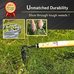 Premium Japanese Weeding Sickle Hand Hoe for Gardening - Ideal for Planting, Plowing, Digging & More - Durable, Ergonomic Design, and Sharp Blade for Effortless Work