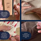 Lint Comb, Cashmere Comb, Wool Comb, Lint Shaver, Snag Repair Needles, Latch Hook. Complete Garment Repair kit, Sewing Kit