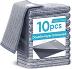 10Pcs New Upgrade 2-Layer Non Scratch Wire Dishcloth,Wire Dishwashing Rag, Non-Scratch Wire Dishwashing Rags for Wet and Dry, Kitchen Cleaning Dish Rags for Cookware,Sinks, Dishes,Stove