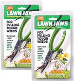 The Original Sharktooth Weed Puller Remover Weeding & Gardening Tool Weeder(2pk) -Pull from The Root Easily! Ergonomic Handheld Weeding Tool for Spring Summer Cleaning, For All Age Gardeners